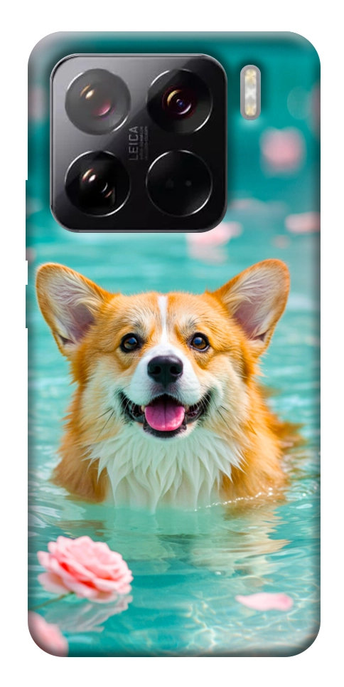 Чехол Swimming corgi для Xiaomi 15 Pro