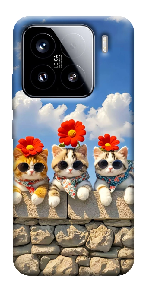 Чехол Flower cats для Xiaomi 15