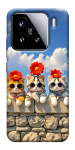 Чехол Flower cats для Xiaomi 15