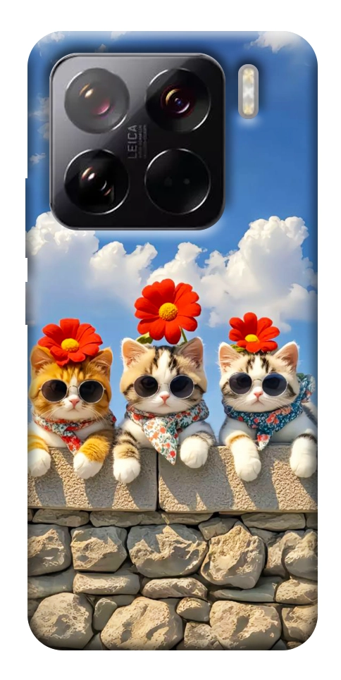 Чехол Flower cats для Xiaomi 15 Pro
