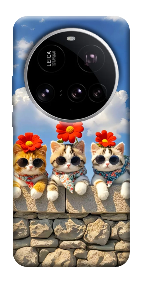 Чохол Flower cats для Xiaomi 15 Ultra