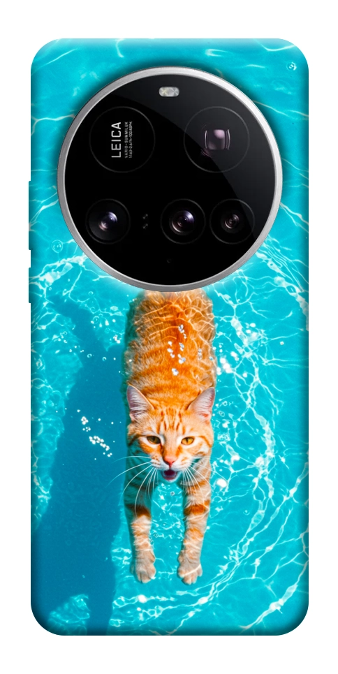 Чехол Cat swimming для Xiaomi 15 Ultra