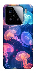 Чохол Neon jellyfishes для Xiaomi 15