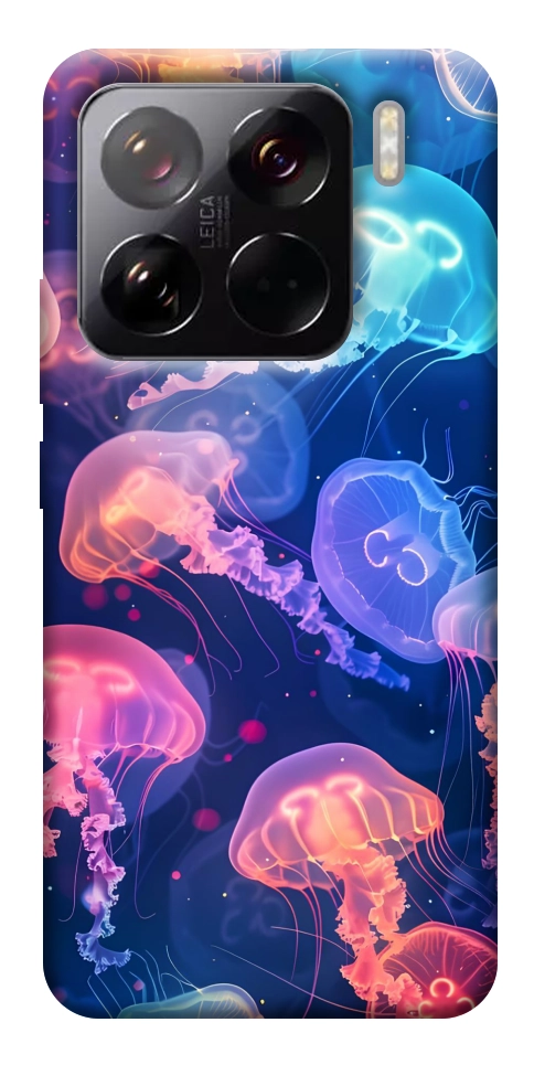 Чехол Neon jellyfishes для Xiaomi 15 Pro