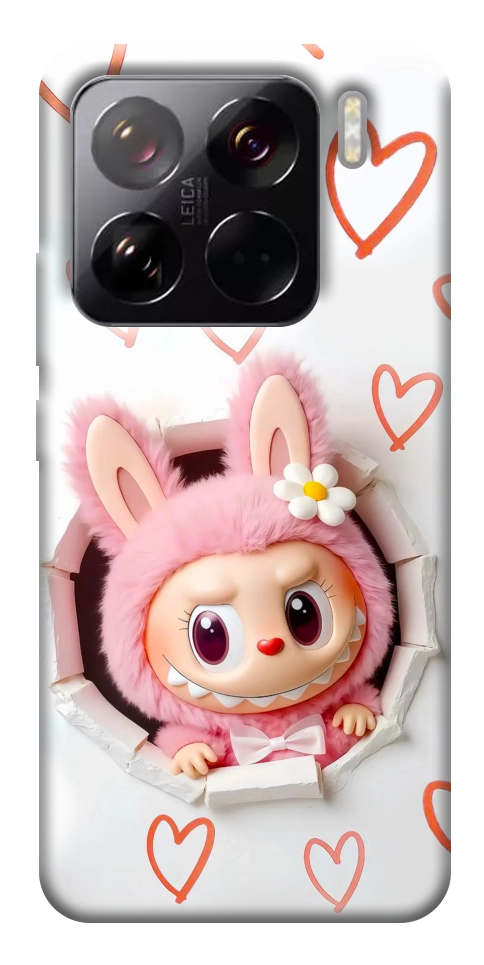 Чехол Labubu paper для Xiaomi 15 Pro