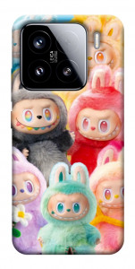Чохол Rainbow labubu для Xiaomi 15