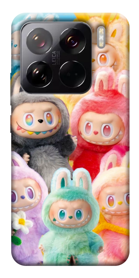 Чехол Rainbow labubu для Xiaomi 15 Pro