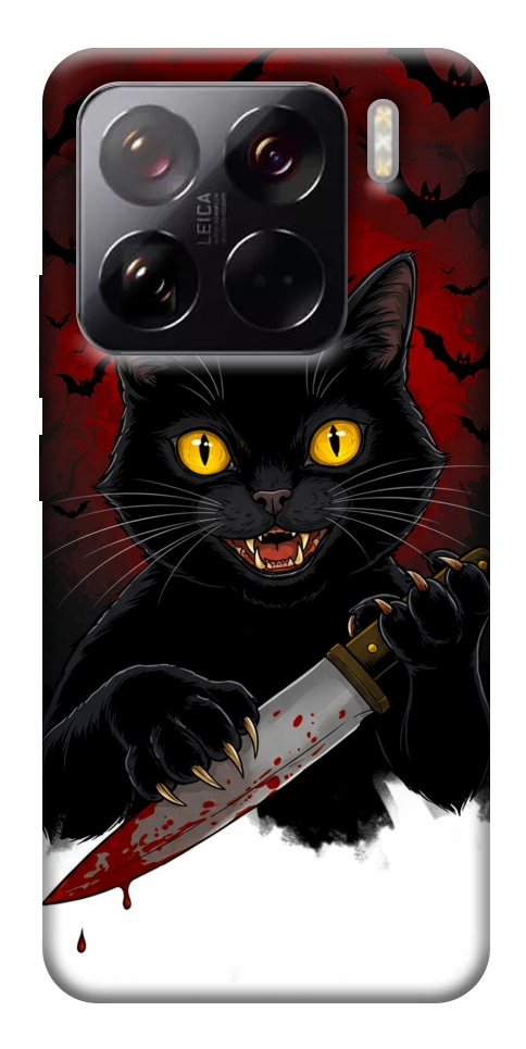 Чехол Horror lucky cat для Xiaomi 15 Pro