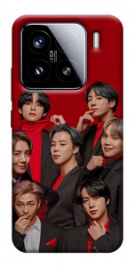 Чехол BTS in red для Xiaomi 15
