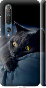 Чехол для Xiaomi Mi 10 Pro Димчастий кіт (Сірий)