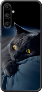 Чехол для Samsung Galaxy A05s Дымчатый кот (Серый)