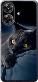 Чохол для Realme Note 60 Димчастий кіт (Сірий)
