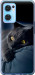 Чехол для Oppo Reno7 5G Дымчатый кот (Серый)