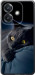 Чехол для Oppo A3 4G Дымчатый кот (Серый)