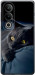 Чехол для OnePlus ACE 3V Дымчатый кот (Серый)