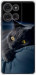 Чохол для Motorola Moto G75 5G Димчастий кіт (Сірий)