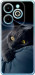Чехол для Infinix Hot 40i Димчастий кіт (Сірий)