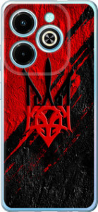 Чехол для Infinix Hot 40i Герб v4 (Червоний)