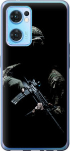Чехол для Oppo Reno7 5G Защитник v3 (Зеленый)