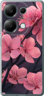 Чехол для Xiaomi Redmi Note 13 Pro 4G Пурпурная сакура (Фиолетовый)