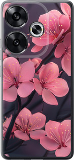 Чехол для Xiaomi Poco F6 Пурпурная сакура (Фиолетовый)