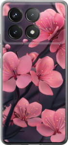 Чохол для Xiaomi Poco F6 Pro Пурпурна сакура (Фіолетовий)