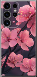 Чехол для Samsung Galaxy S24 Ultra Пурпурная сакура (Фиолетовый)