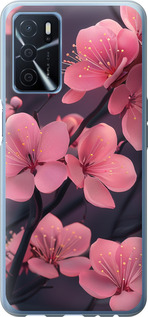 Чехол для Oppo A54s Пурпурная сакура (Фиолетовый)