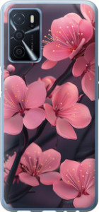 Чехол для Oppo A54s Пурпурная сакура (Фиолетовый)