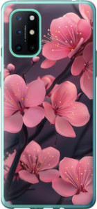 Чохол для OnePlus 8T Пурпурна сакура (Фіолетовий)