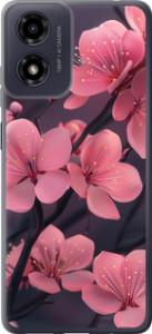 Чохол для Motorola Moto G04 Пурпурна сакура (Фіолетовий)
