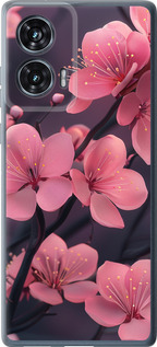 Чехол для Motorola Edge 50 Fusion Пурпурная сакура (Фиолетовый)