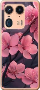 Чохол для Motorola Edge 50 Ultra Пурпурна сакура (Фіолетовий)
