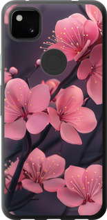 Чохол для Google Pixel 4A Пурпурна сакура (Фіолетовий)