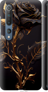 Чехол для Xiaomi Mi 10 Роза 3 (Черный)