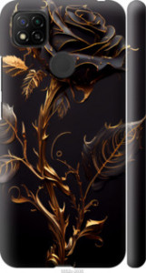 Чохол для Xiaomi Redmi 9C Роза 3 (Black)