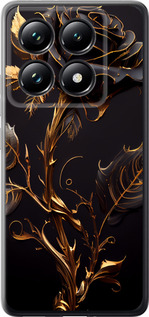 Чехол для Xiaomi 14T Pro Роза 3 (Черный)