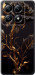Чехол для Xiaomi 14T Pro Роза 3 (Черный)