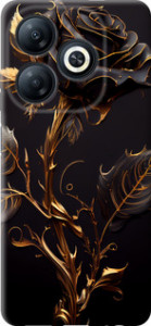 Чехол для Tecno Spark 20 Роза 3 (Черный)