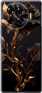 Чохол для Tecno Spark 20 Pro+ Роза 3 (Black)