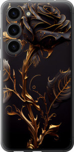 Чехол для Samsung Galaxy S23 Роза 3 (Черный)