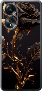 Чохол для Oppo A58 4G Роза 3 (Black)