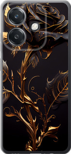 Чехол для Oppo A3 4G Роза 3 (Черный)
