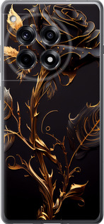 Чехол для OnePlus 12R Роза 3 (Черный)