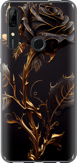 Чехол для Huawei P Smart Z Роза 3 (Чорний)