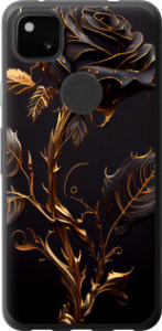 Чохол для Google Pixel 4A Роза 3 (Black)