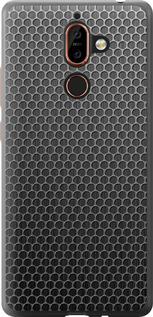 Чохол для Nokia 7 Plus Ячейки (Чорний)