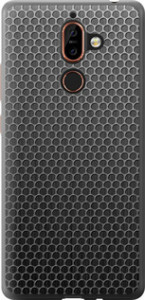 Чохол для Nokia 7 Plus Ячейки (Чорний)