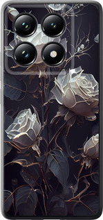 Чехол для Xiaomi 14T Pro Розы 2 (Черный)