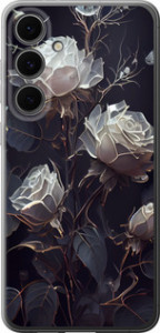 Чехол для Samsung Galaxy S24 FE Розы 2 (Черный)